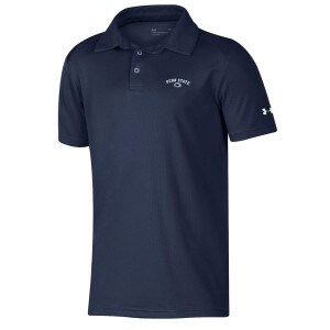 youth navy Under Armour polo shirt with Penn State and Athletic Logo